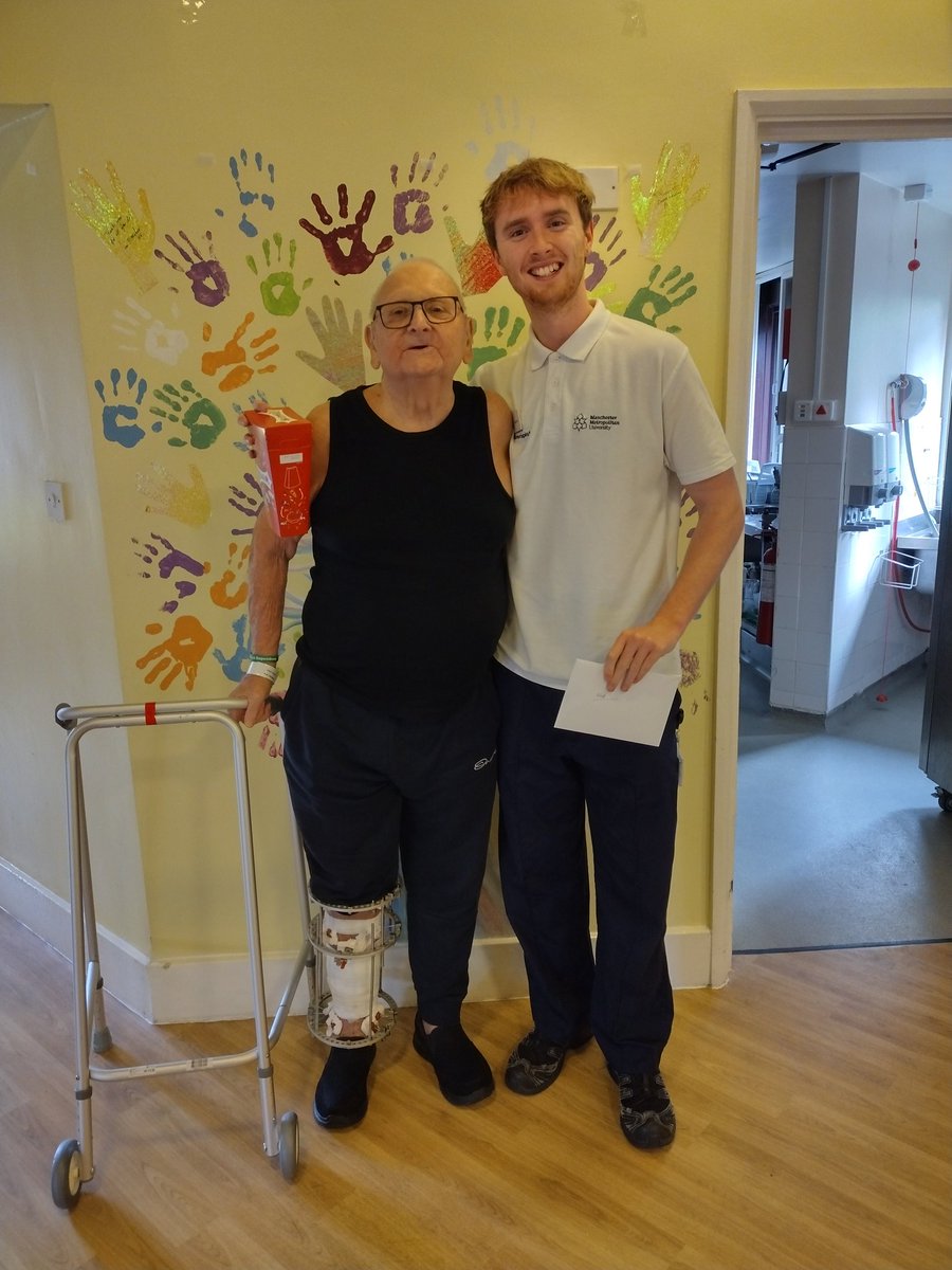 Anne-Marie Thompson (@amthompson19) on Twitter photo Today is Student Physio Matt's last day at BG before his next placement. Patient Stuart wanted to thank him personally as he couldn't walk on admission and with Matt's support and the team at BG, he can now walk with a frame.<a href="/OldhamCO_NHS/">Oldham Care Organisation</a> <a href="/JacobSc46299878/">Jacob Scott</a> Today is Student Physio Matt's last day at BG before his next placement. Patient Stuart wanted to thank him personally as he couldn't walk on admission and with Matt's support and the team at BG, he can now walk with a frame.<a href="/OldhamCO_NHS/">Oldham Care Organisation</a> <a href="/JacobSc46299878/">Jacob Scott</a>