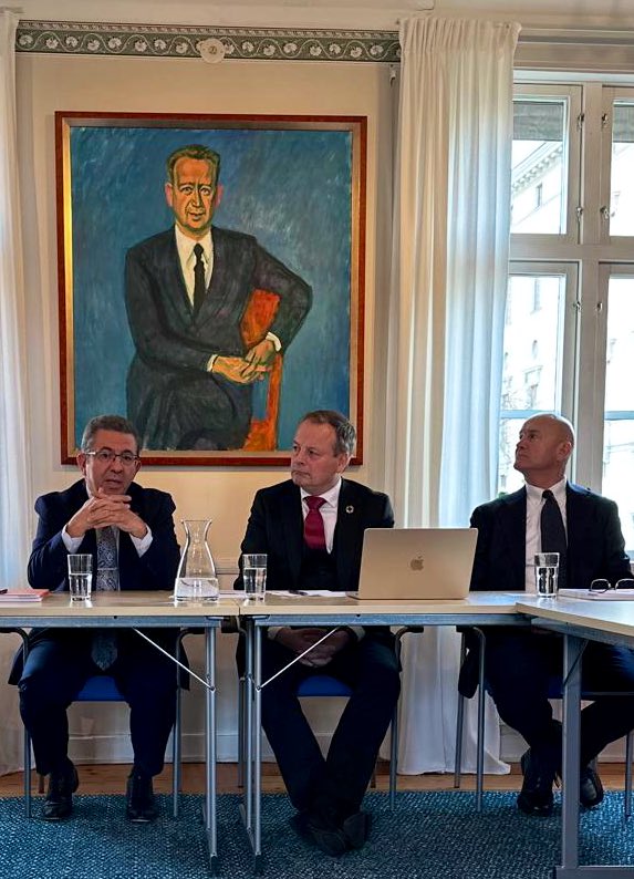 KMedrek's tweet photo. Engaging visit to @DagHammarskjold with the Core Group of Ambassadors #Friends_of_Multilateralism. We reflected on Hammarskjöld’s legacy, and #multilateral_cooperation and paid our respects at his grave. Thanks to the Executive Director, @bjornpholmberg
for this inspiring day ! https://t.co/QXGR40hdPx