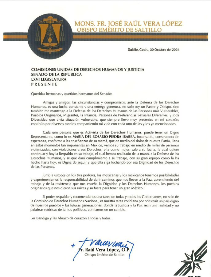 fundacionfind's tweet photo. De interés público:
                   1/2
Del Abogado  Cesar Ulises Gargcia Jongitud de #SanLuisPotosi 
Al #Obispo emérito de #Saltillo Fr. Raúl Vera Lopez, @FrayJuanLarios quien se deslinda de carta de apoyo @RosarioPiedraIb y pide que se investigue el delito y le preguna ¿A quien le corresponde denunciar ? 

@senadomexicano
@adan_augusto
@RicardoAnayaC @LUISALFONSOSR @colosioriojas @Laura_castillo @Ale_BarralesM @saul_monreal @CristinaRuiz_S @ClaudiAnaya @VeronicaRdzSLP
@MTVadillo @Javier_Corral
@NachoMierV
@CdhFrayba @RedTDT @GlorietaMx @PdPagina @julioastillero @AristeguiOnline @sdpnoticias @laoctavadigital @El_Universal_Mx
