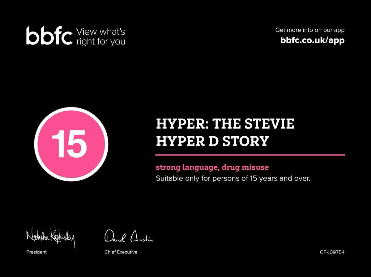 mcsteviehyperd's tweet image. Suitable only for massive and crew over the age of 15 

HYPER is coming to @ODEONCinemas UK wide on Tuesday 19th November 

odeon.co.uk/films/hyper-th…