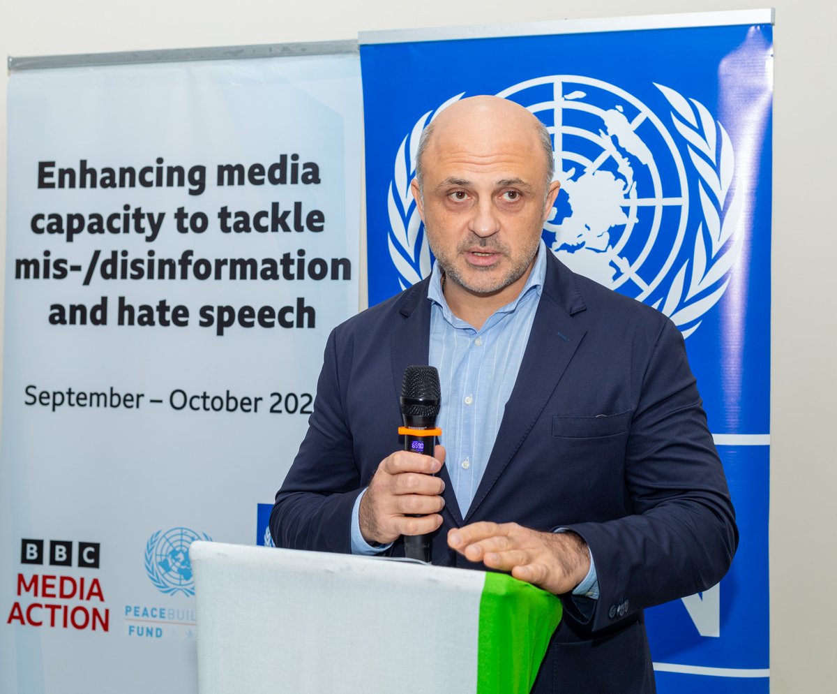 UNDPSierraLeone's tweet photo. Today, we celebrate the powerful partnership with @bbcmediaaction in empowering journalists &amp; influencers against mis/disinformation in Sierra Leone. 
Through co-produced content and enhanced media skills, 🇸🇱's media is stronger than ever.
#iVerify #TruthMatters  #MediaLiteracy https://t.co/9p5S7uTViR
