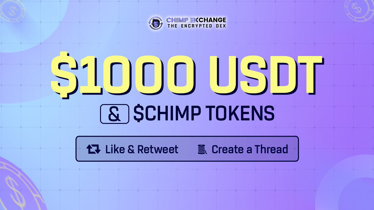 The Chimp Thread Contest is NOW LIVE! 🚨

Here’s your shot at winning $1,000 USDT + $CHIMP tokens! 💵

How to enter:

👍 Like &amp; RT this tweet
📝 Write a thread based on the one below
💎 Tag us &amp; use #ChimpDrop in your thread!

#ChimpThreadContest