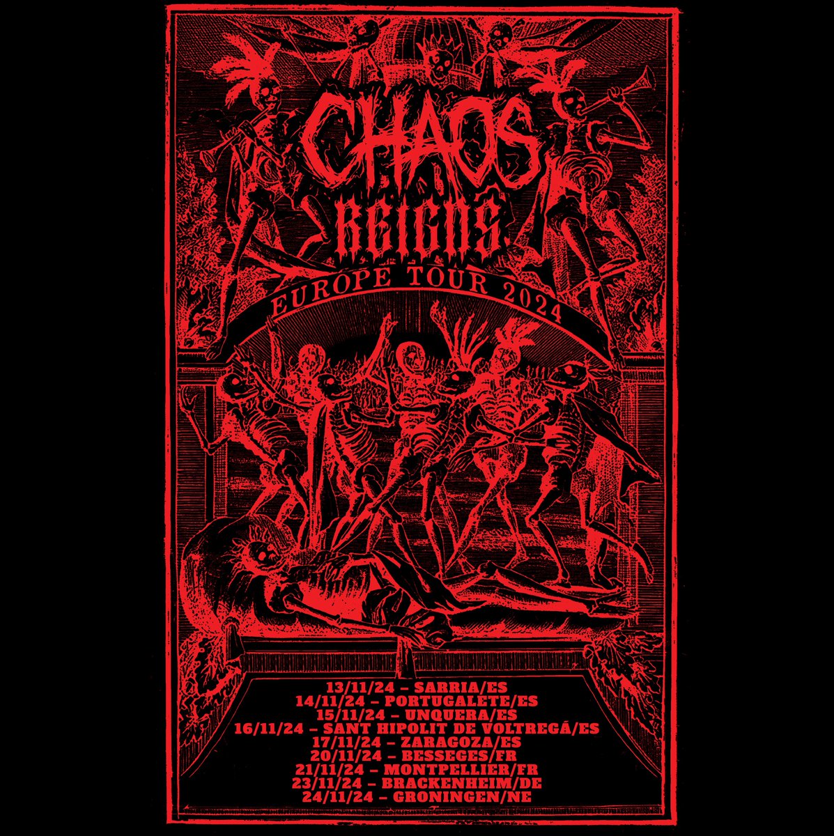 Going live on European soil for the first time ever in a few days! If you’re near any of these venues drop by to experience chaos #indianmetal #thrashmetal #metaltwitter #metal #bandtour