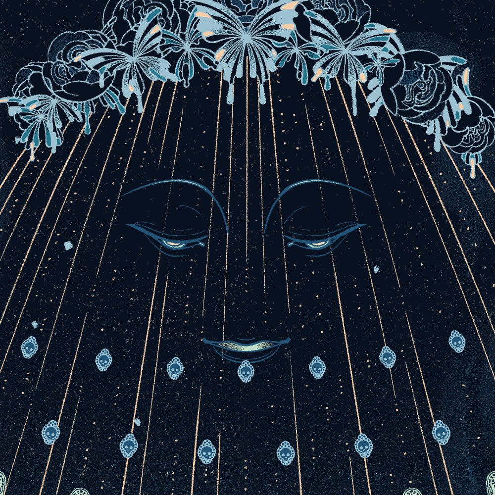 Inspired by the timeless ballet Giselle, these 18x36”silkscreens feature Myrtha, the Queen of the Wilis, with a veil of spectral maiden who lure unfaithful lovers to their doom. They loom over Giselle, who clutches her heart, caught between worlds.

Available at @BLCKDRGNPRSS