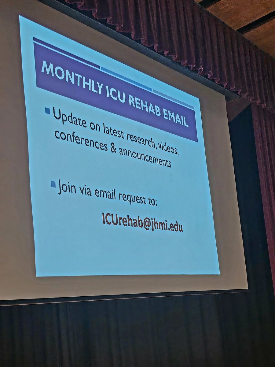 Arooj Fatima (@arooj47013193) on Twitter photo <a href="/DrDaleNeedham/">Dale Needham, MD, PhD</a> sharing many valuable updates and adult ICU Rehab resources!
Join the mailing list at "ICUrehab#jhmi.edu" to get regular updates!
<a href="/HopkinsMedicine/">Johns Hopkins Medicine</a>
<a href="/icurehab/">Hopkins ICU Rehab</a>
<a href="/DrDaleNeedham/">Dale Needham, MD, PhD</a>
<a href="/HopkinsAMP/">Johns Hopkins Activity & Mobility Promotion (AMP)</a> <a href="/DrDaleNeedham/">Dale Needham, MD, PhD</a> sharing many valuable updates and adult ICU Rehab resources!
Join the mailing list at "ICUrehab#jhmi.edu" to get regular updates!
<a href="/HopkinsMedicine/">Johns Hopkins Medicine</a>
<a href="/icurehab/">Hopkins ICU Rehab</a>
<a href="/DrDaleNeedham/">Dale Needham, MD, PhD</a>
<a href="/HopkinsAMP/">Johns Hopkins Activity & Mobility Promotion (AMP)</a>