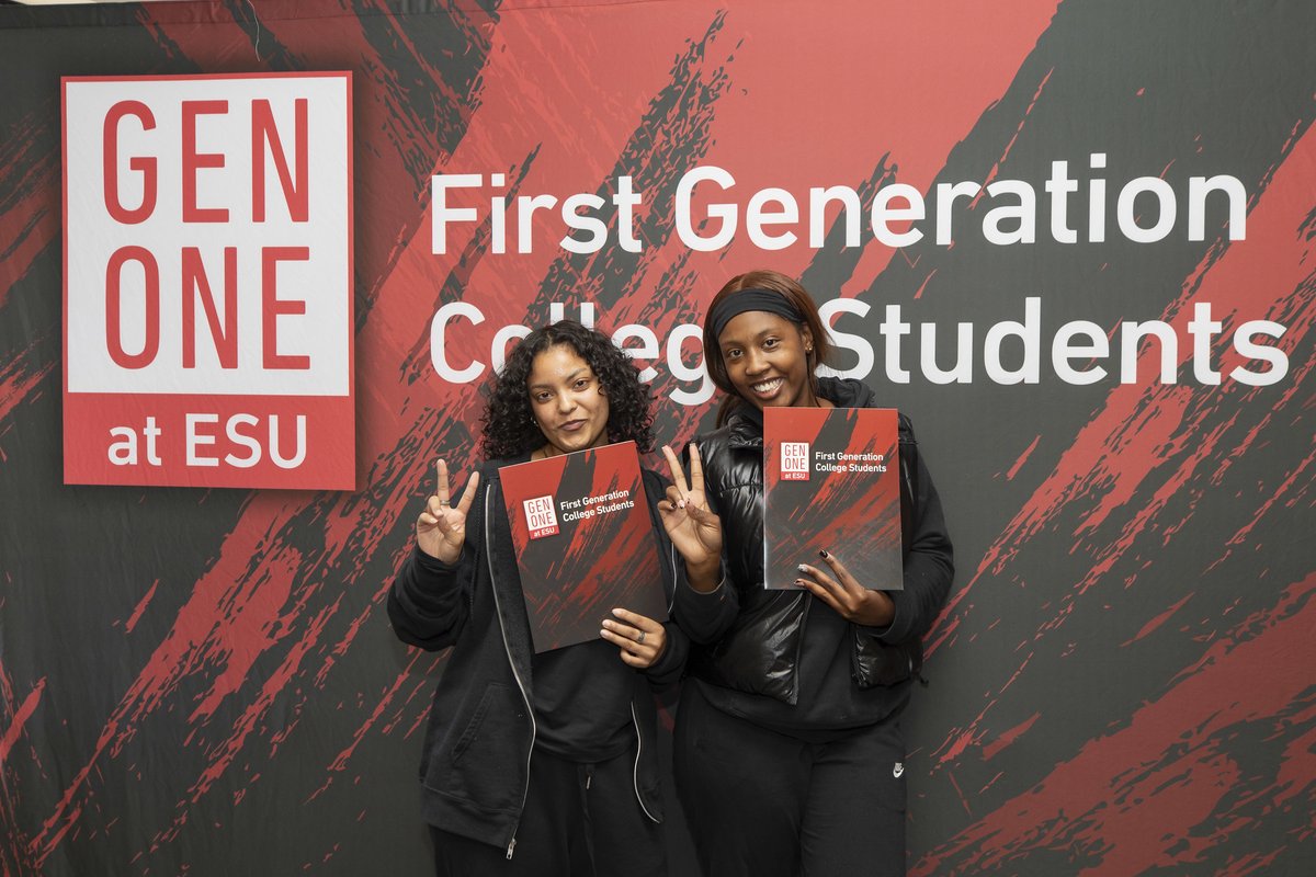 ESUniversity's tweet photo. Happy First Generation College Celebration Day!

All this week, our GenOne Club has recognized the courage of Warrior students, faculty and staff who are the first in their families to pursue a college education.

#firstgenerationcollegecelebrationday https://t.co/O7FPNMPpaD