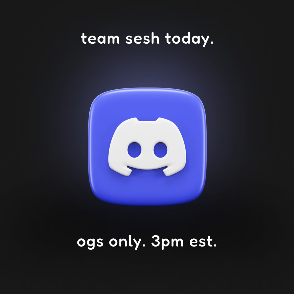 TEAM SESH

get the scoop on the future of the stoodio, plus:

- Inkubator updates
- new Community Manager hire
- Art Basel event
- Space Doodles → XP

sesh it up with us in Discord at 3pm ET