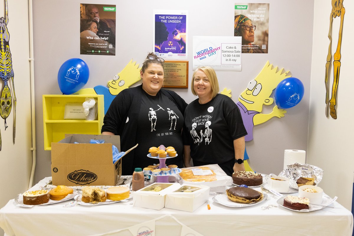 Today is World Radiography Day 🩻, and to celebrate our Radiography Department were out sharing more information about their service (and cake and samosas of course!) 🧁