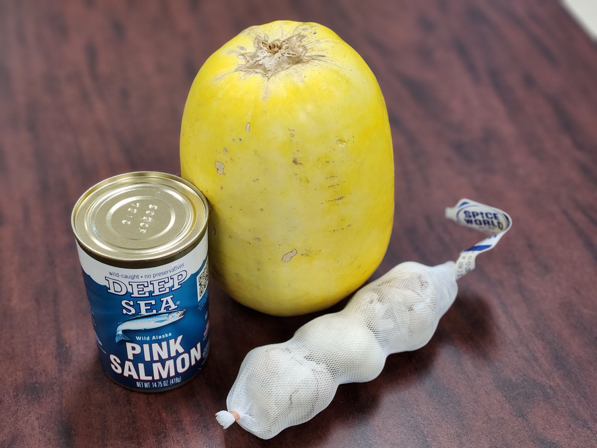 Today's pick from the #Pottstown pantry is spaghetti squash - roast it, shred it, toss it with some garlic and salmon. Everything is available in our pantry until 12:15 PM today. For more info, visit pottstowncluster.org/foodpantry.  #PottstownCluster #FridayFoodery #MakeAMeal
