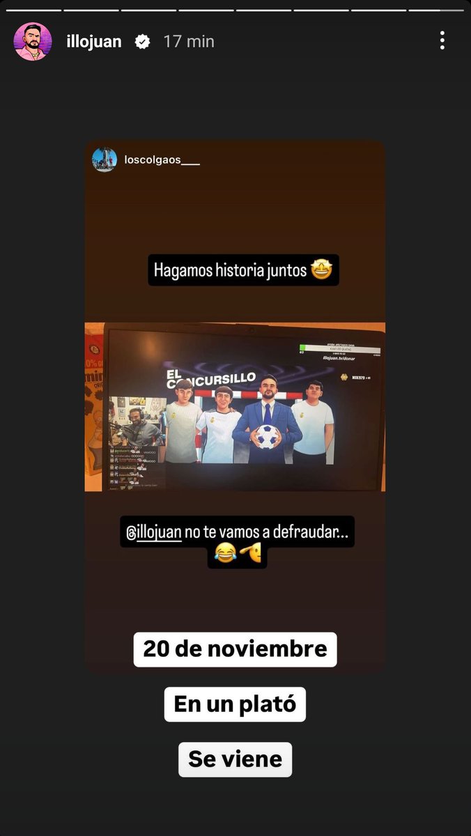 Unpopular opinion: <a href="/illojuan/">IlloJuan</a> está profesionalizandose cada vez más, y eso es lo contrario de lo que me gustaba de él