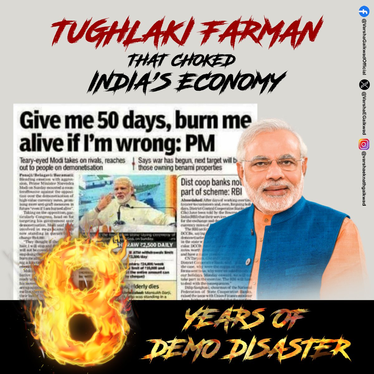 gandhij_is_back's tweet photo. While @INCIndia is developing states and protecting farmers, labourers & MSMEs, the @BJP4India is busy attacking them. The GST, for instance, is designed to harm MSMEs and weaken India's farmers. Under #ModiRaj, everything is designed to benefit one businessman.
#DeMoDisaster https://t.co/kxTb6Ya4HM