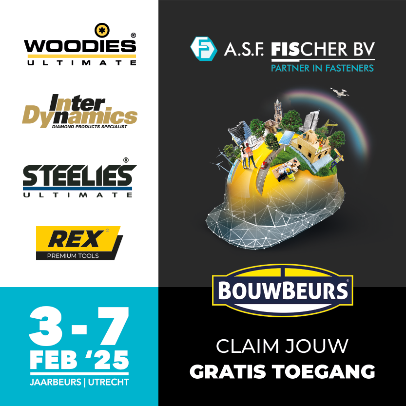 𝗪𝗶𝗹 𝗷𝗶𝗷 𝗻𝗮𝗮𝗿 𝗱𝗲 𝗕𝗼𝘂𝘄𝗕𝗲𝘂𝗿𝘀? Wij nodigen je graag uit! Meld je aan via onderstaande link en claim zo jouw 𝗴𝗿𝗮𝘁𝗶𝘀 𝘁𝗼𝗲𝗴𝗮𝗻𝗴𝘀𝗸𝗮𝗮𝗿𝘁𝗲𝗻 voor BouwBeurs 2025. 
tinyurl.com/4ush6ezb

#bouwbeurs25 #jaarbeurs #utrecht #komjeook #bouw #asffischer