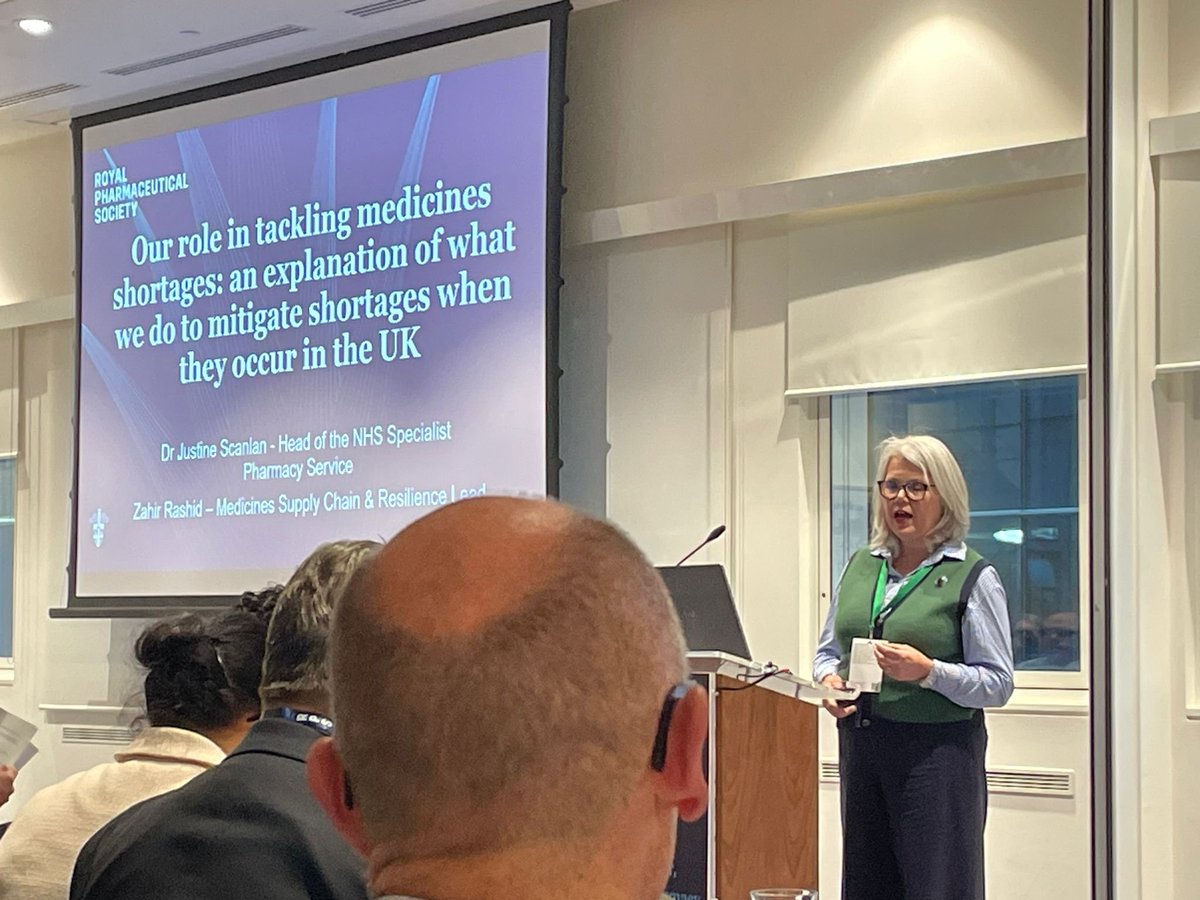 NHS_SPS's tweet photo. We're at #RPSConf24 today
@Ali_M_Alvey has a poster about our MA enquiry service
@JustineScanlan is talking about tackling medicines shortages https://t.co/SmHeSTJAuU