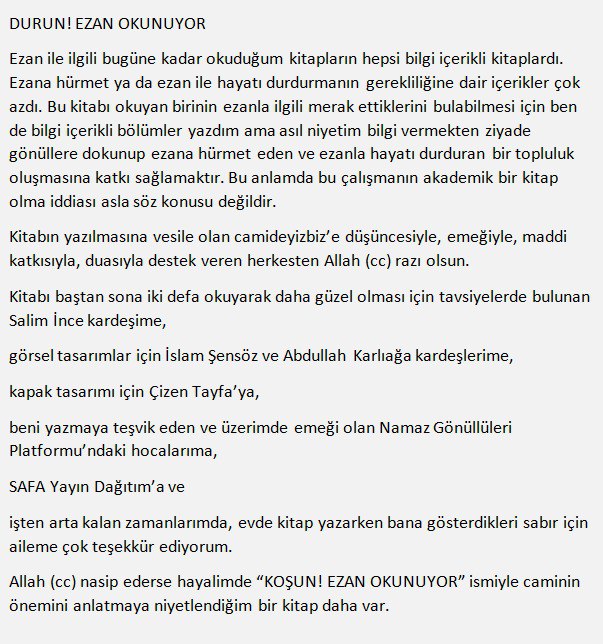 usluya's tweet photo. Namaz Gönüllüleri Platformu'ndaki hocalarım ve @camideyizbiz gönüllüsü kardeşlerimizin teşvikleriyle yazdığım kitabın hayırlara vesile olması duasıyla... https://t.co/WBbUiV9So0