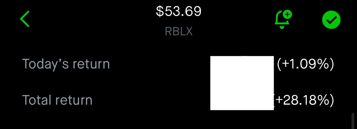 Idk why but this is very funny to me.
My SPY and Roblox unrealized gains rn: