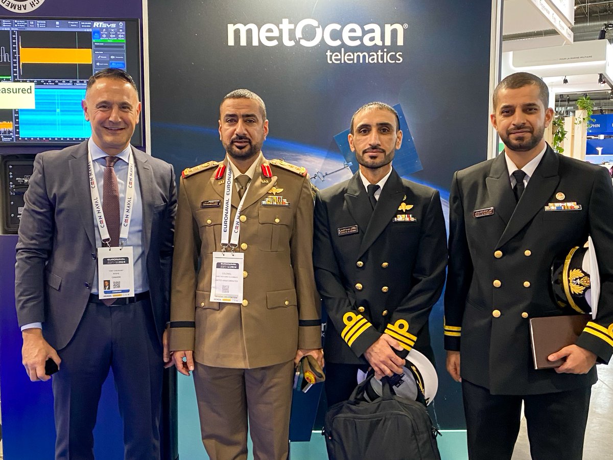 MetOcean Telematics (@metoceant) on Twitter photo That's a wrap on our last tradeshow exhibit of 2024! ๐
It was a pleasure to partner with <a href="/rtsys_/">RTSYS - Underwater Acoustics & Drones</a> for <a href="/SalonEuronaval/">EURONAVAL</a> 2024 and end the year with a bang. ๐
We had so many great conversations about MetOcean's Iridium-powered solutions, and look forward to next year's show! That's a wrap on our last tradeshow exhibit of 2024! ๐
It was a pleasure to partner with <a href="/rtsys_/">RTSYS - Underwater Acoustics & Drones</a> for <a href="/SalonEuronaval/">EURONAVAL</a> 2024 and end the year with a bang. ๐
We had so many great conversations about MetOcean's Iridium-powered solutions, and look forward to next year's show!