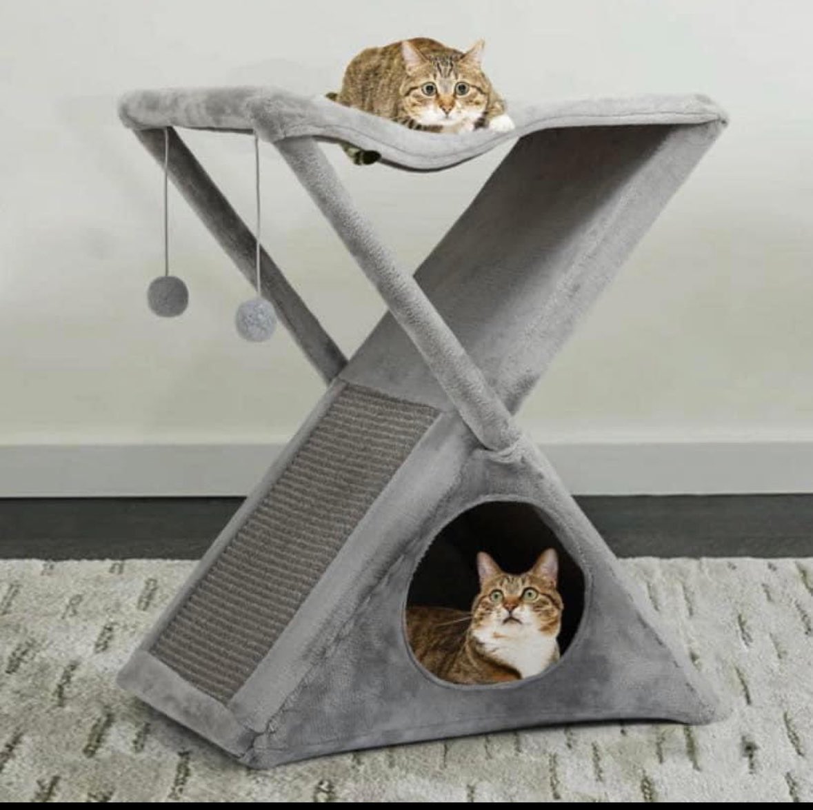 WarDepartment99's tweet photo. @elonmusk Elon, please sell these “X” cat trees in Rec!  You’ll seII a ziIIion of them to Crazy Cat Ladies. https://t.co/brXnOV2jw5