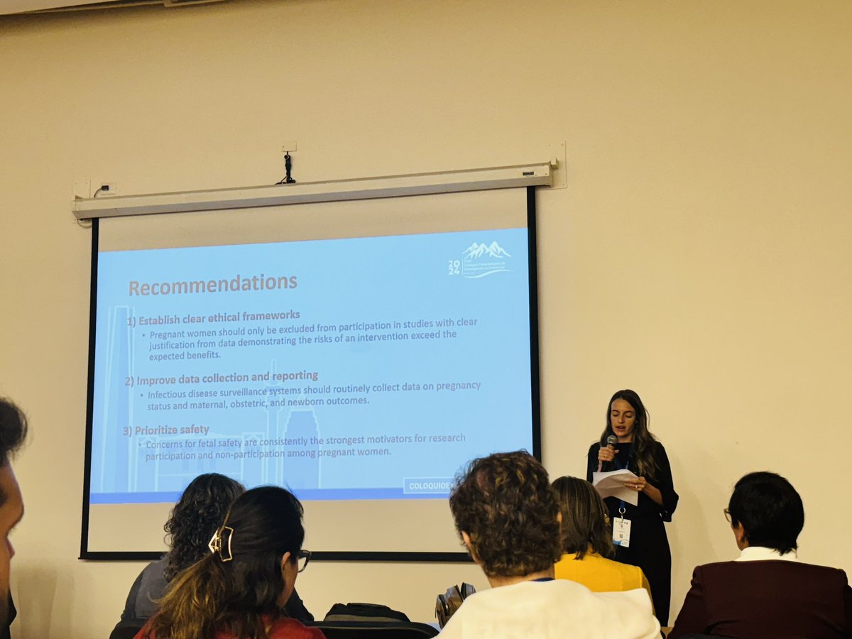 <a href="/JHUNursing/">Hopkins Nursing</a> DNP/FNP student Haley Williams presents a scoping review for “Inclusion of pregnant women in research” at the XVII <a href="/pahowho/">PAHO/WHO</a> Nursing Research Coloquium <a href="/AngieChang22/">Angie Chang, DNP, MS, RN, CHES</a> <a href="/CGLingPhDFNP/">Catherine Ling</a>