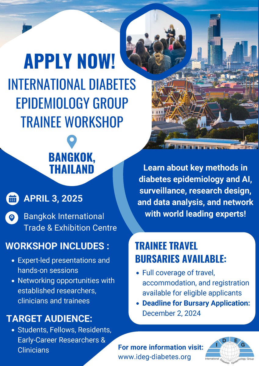 OPEN NOW! We are now accepting applications for the Trainee Travel Bursary. Find out more below.