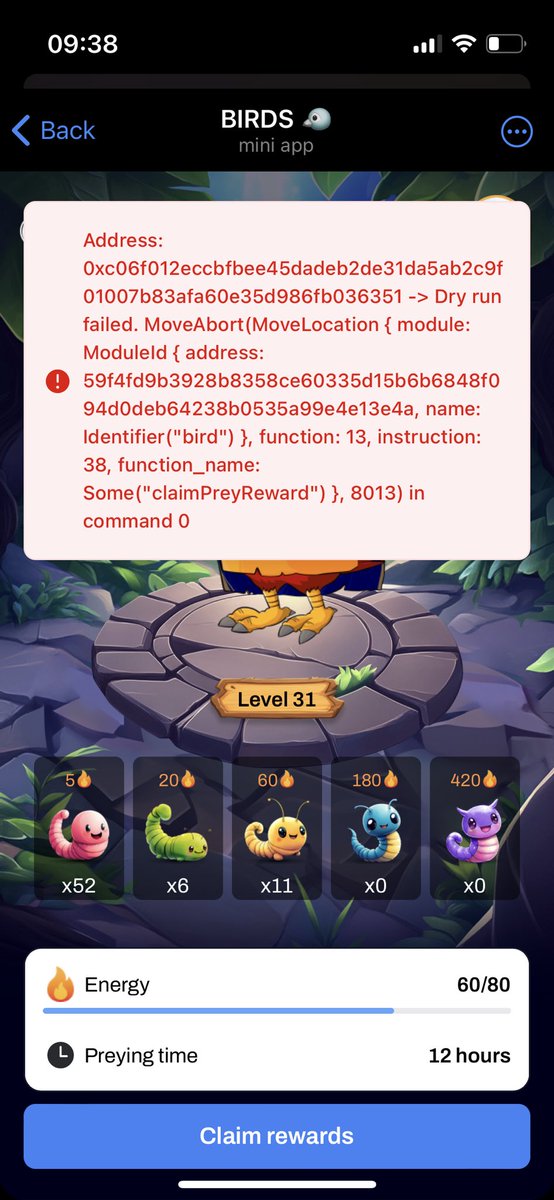 LeeSooGun2209's tweet photo. @TheBirdsDogs Bug bug bug help me pls, I see many people getting the error but no one from the release team responding???? I have been having this error for the past week and all my hard work is gone!! https://t.co/xTV5y1GUYI