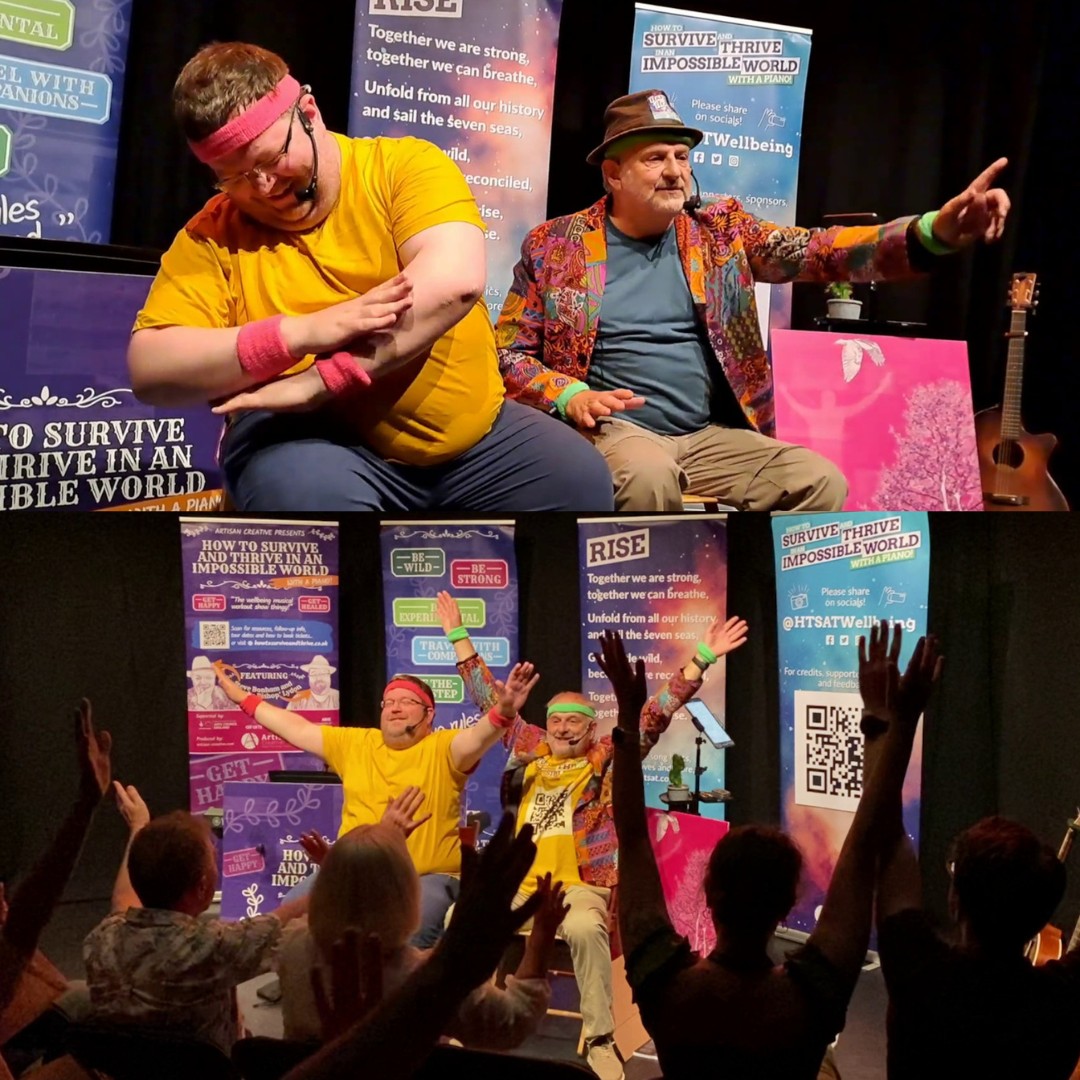 🎹🎤 How to Survive and Thrive in an Impossible World - with a piano! 🎵

Music, humour &amp; wisdom from <a href="/SteveBonham01/">Steve Bonham</a> &amp; <a href="/daschrislydon/">Christopher Lydon 🏳️‍🌈</a>, fresh from Ed Fringe! 🌟

📅 23 Nov 🕢 7:30PM
📍 Callow End Village Hall, WR2 4TA <a href="/end_hall/">Callow End Village Hall</a>
🍷 Bar &amp; interval

🎟️ arcr.uk/htsatcevh