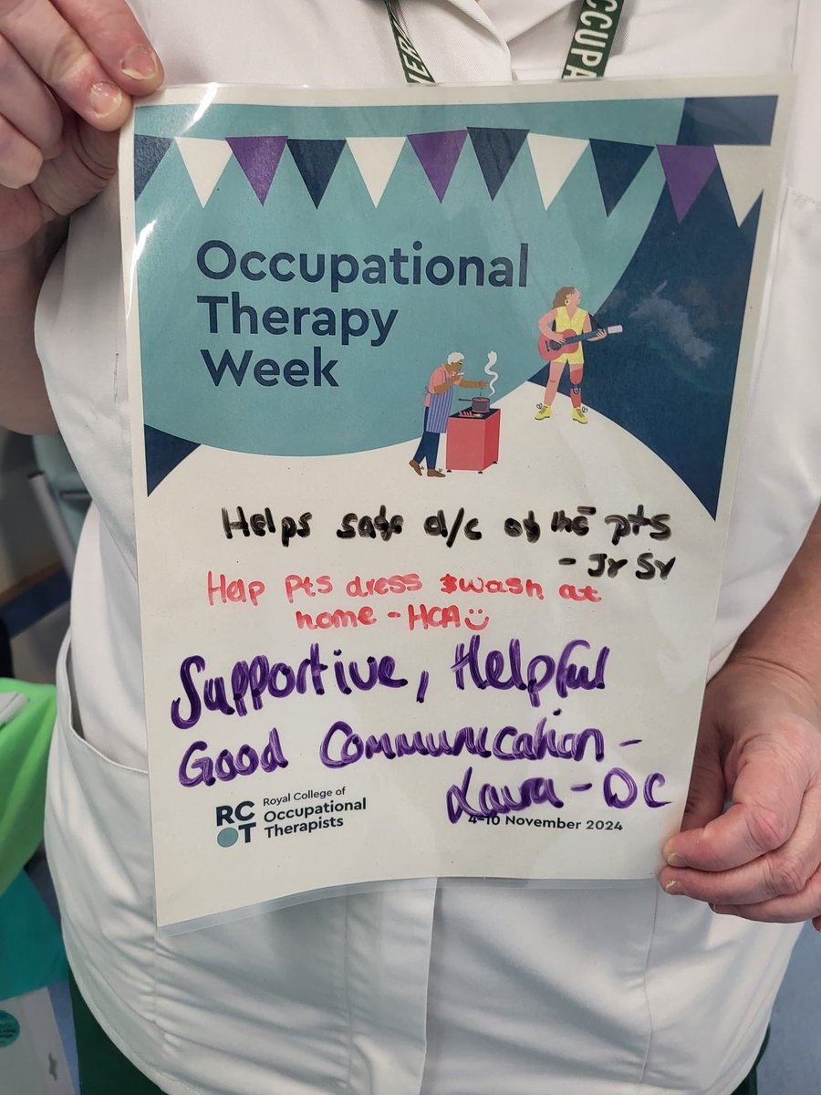 UHP_OT's tweet photo. Thank you to everyone who came to our OT stall today to tell us everything they love about OT! 💚 We are feeling the LOVE! 💚

@RCOTSouthWest @theRCOT @UHP_NHS @UhpCommHosp 
#OccupationalTherapyWeek #OTWeek24 #OccupationalTherapy https://t.co/4LWhPWGGab