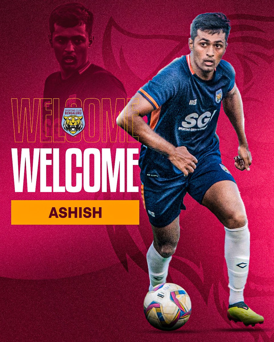 SCBengaluru's tweet photo. Yet again, Homecoming season! Welcome back to the squad Ashish jha 🔥

#SportingClubBengaluru #SCB #GoldenTigers #Ileague #indianfootball https://t.co/NFzhJB62RP