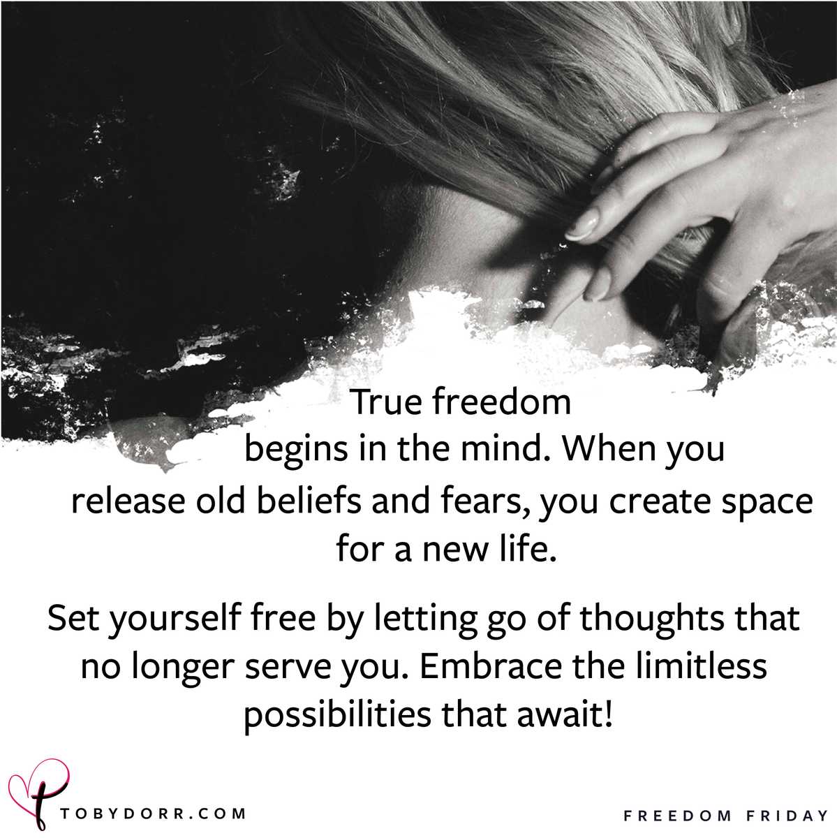 TobyDorrAuthor's tweet photo. True freedom starts in your mind. Let go of old beliefs and fears to pave the way for a new beginning. Embrace the boundless opportunities that lie ahead!  #TobyDorr #FreedomFriday #FierceConversations #FierceGrace #LivingWithConviction ECagedEchoes https://t.co/XEeasoVWu0 https://t.co/DeTkxdZ2Ru