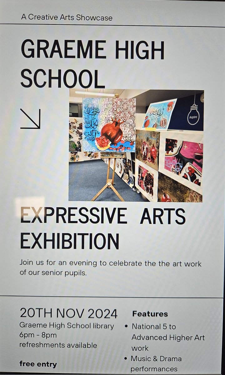 Don't miss out on an amazing opportunity to celebrate the amazing talents in our Expressive Arts faculty!