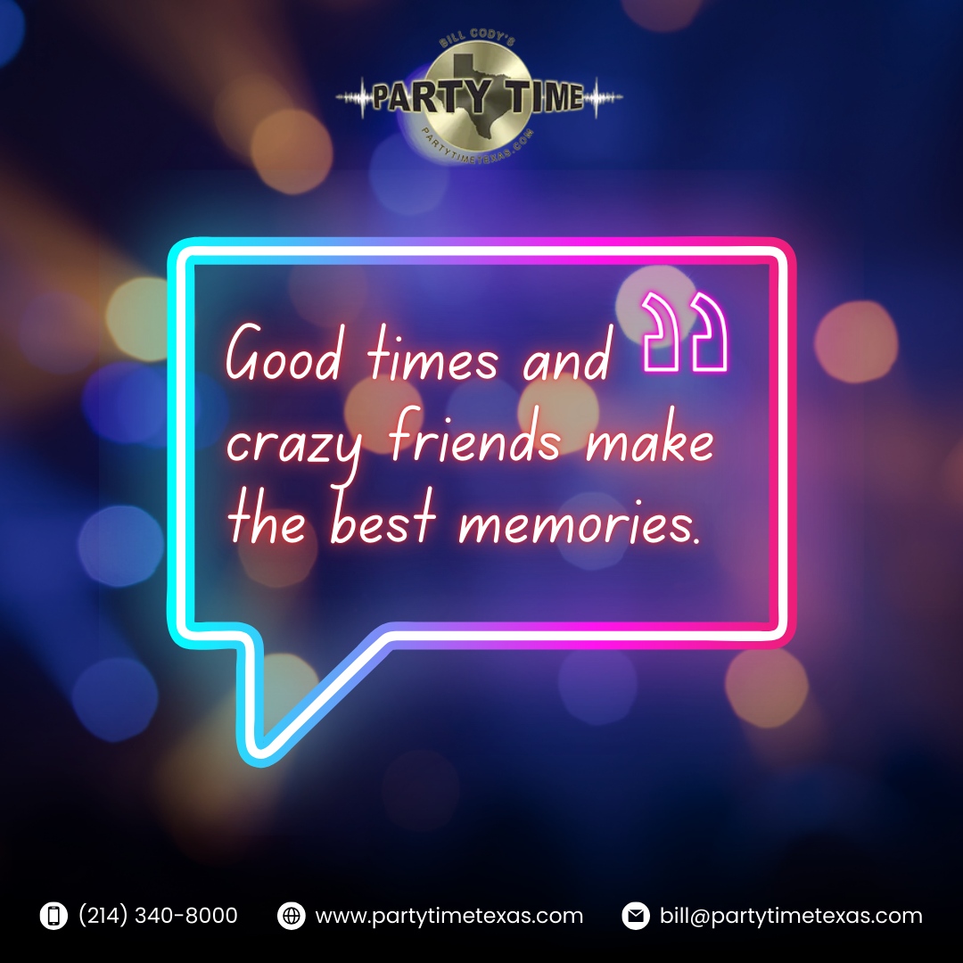 DJBillCody's tweet photo. 🎊 Life is better with wild friends and epic parties! Let Party Time Texas turn your good times into unforgettable memories! 🥳 

🌐 https://t.co/TBovjIMFYV
📞 214-340-8000
📧 bill@partytimetexas.com

#BillCodysPartyTimeTexas #DallasDJ #PlanoDJ #FriscoDJ #FortWorthDJ #McKinneyDJ https://t.co/y5GHfznccR