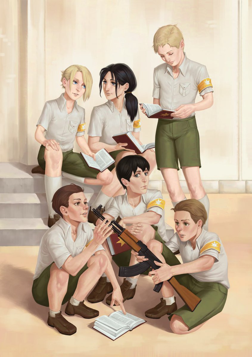 My illustration for <a href="/AOTWarriorsZine/">Inheritance Zine ✴️</a> 🤍

#AttackOnTitan #aotfanart #reinerbraun #annieleonhart