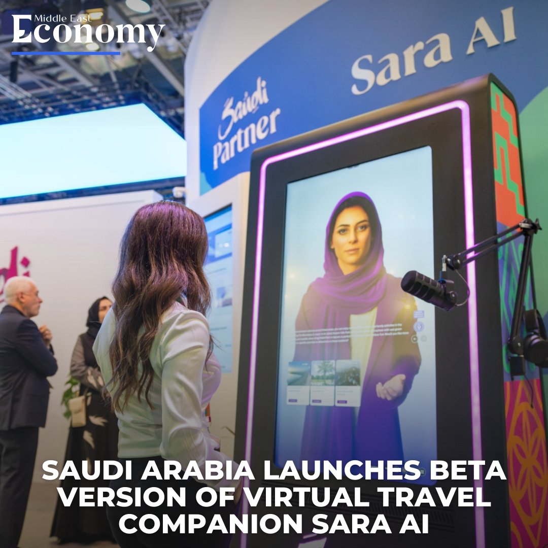 Economy_ME's tweet photo. (1/3) The Saudi Tourism Authority (@SaudiTourism) recently unveiled Sara, a cutting-edge AI digital human developed to represent ‘Welcome to Arabia’ as a brand ambassador, travel companion, and personal concierge. 
#SaudiArabia #SaudiTourism #AI #SaraAI https://t.co/i6AjwwCjYB
