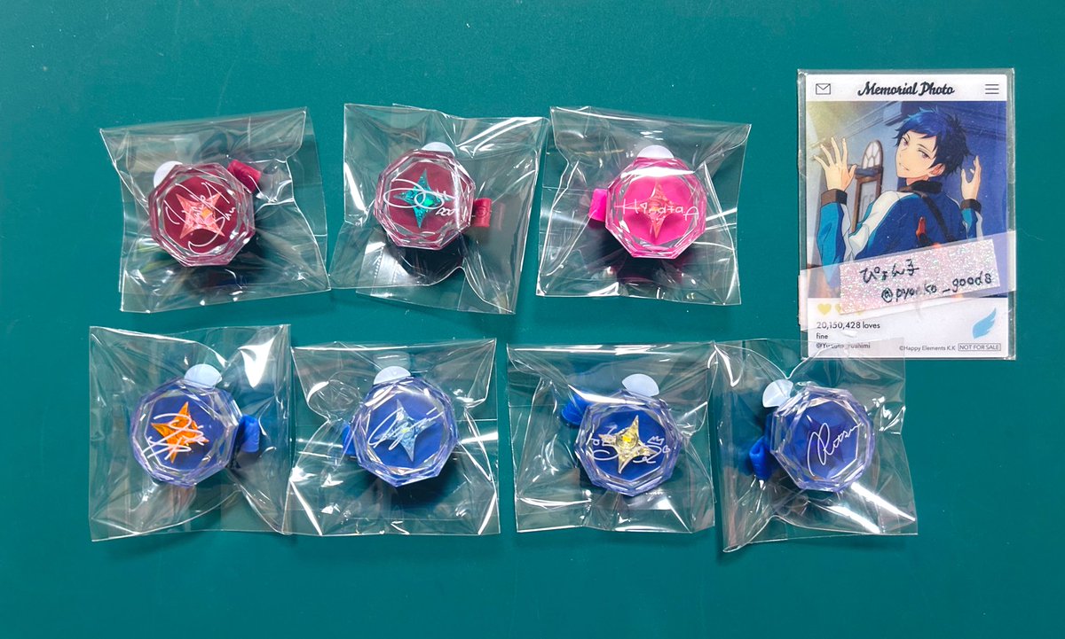 pyonko_goods's tweet photo. 【交換】あんスタ スタライ リングライト リンライ 9th

譲
宗、みか、ひなた、☆レオ、☆泉、嵐、☆凛月、☆夏目、つむぎ、宙、凪砂、☆日和、☆茨、千秋、奏汰、翠、忍

求
9th 桃李1、弓弦、鉄虎>5th 鉄虎>弓弦

郵送 or 福岡市内手渡し
幕張初日に間に合うよう対応可能

※☆は無印含む交換優先 https://t.co/LxQjbsVZ3k