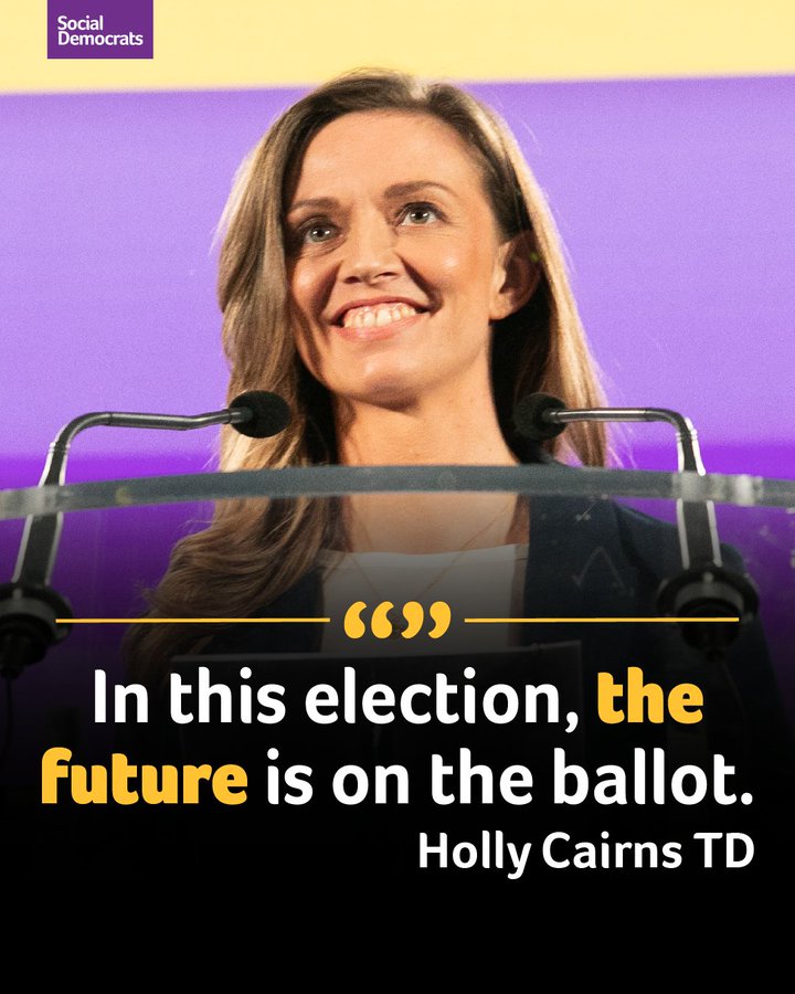 In this election, the future is on the ballot – and the work to build that better future starts here.  

The Social Democrats want a future where every person can thrive 

and every community flourish.  

On the 29th of November, 
vote Social Democrats No 1 –  #ForTheFuture
