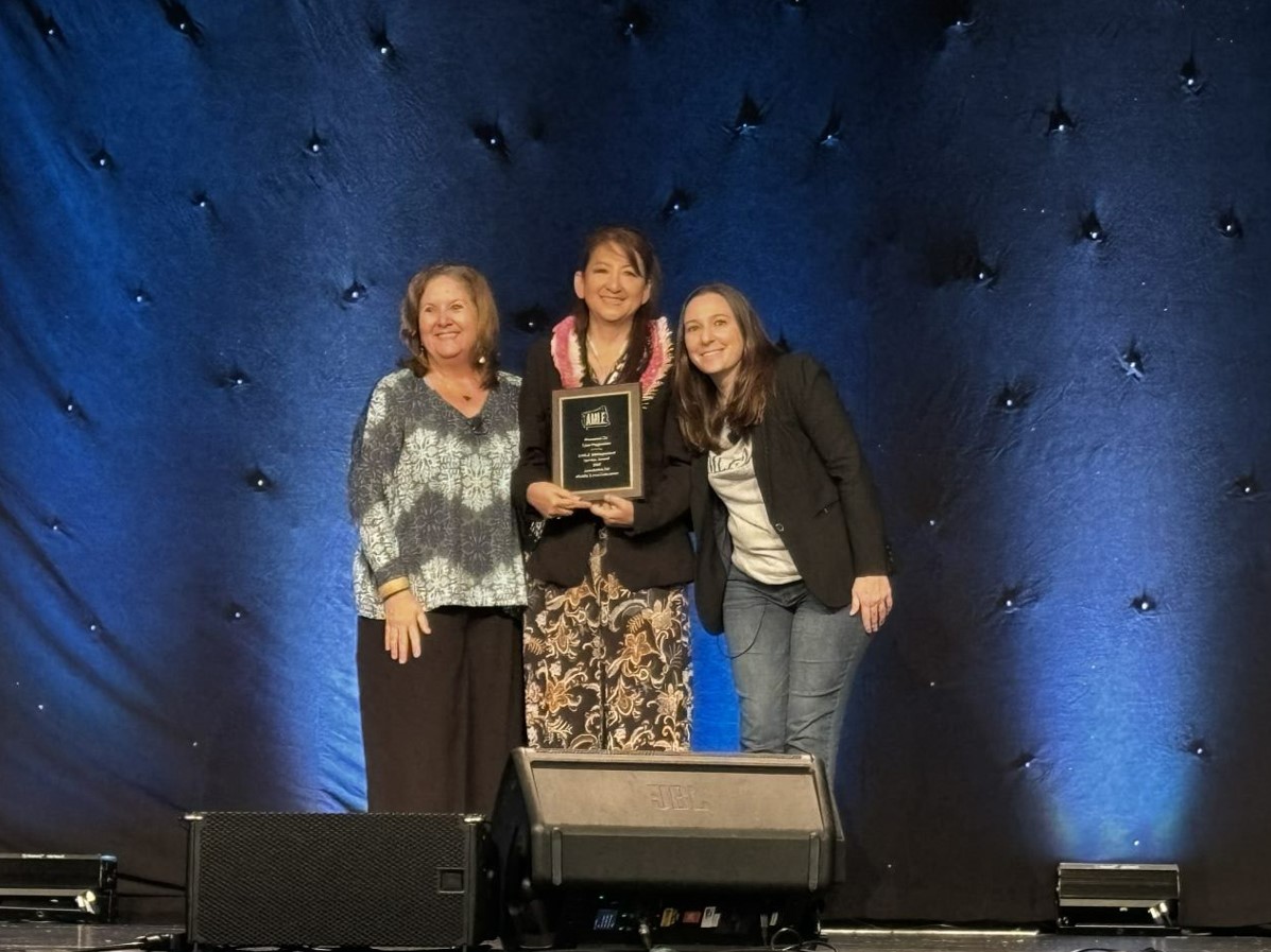 AMLE's tweet photo. Yesterday we honored two very deserving people:
🏆Lisa Nagamine - AMLE's 2024 Distinguished Service Award
🏆Gabrielle Ferguson - AMLE's 2024 Middle School Student Sound Off Winner
#excellenceineducation #middleschoolstrong #middleschooleducators #educationalexcellence https://t.co/oF3LNvyYxA