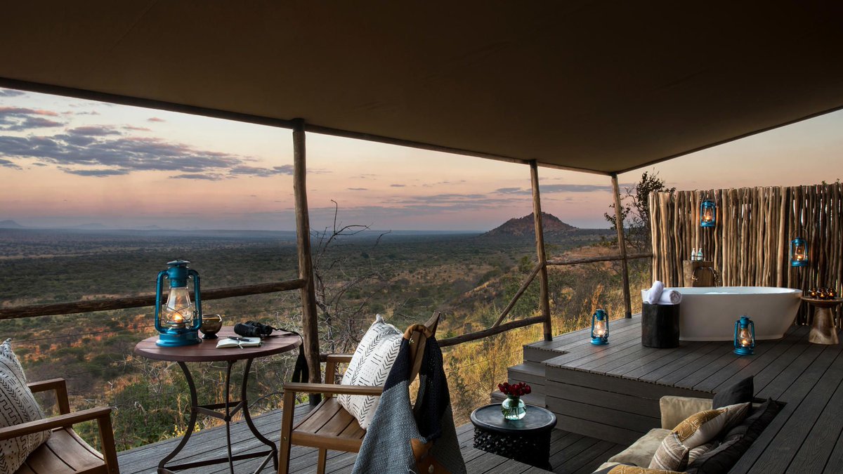 Q2Travel's tweet photo. Lemala Mpingo Ridge Lodge sits atop an escarpment with sweeping views across the valley below where herds of elephants roam. Have you experienced the beauty of Tarangire National Park? Share your thoughts  #tanzania #tanzaniasafari https://t.co/TyVd4iI7mJ #Q2Travel https://t.co/cURCETu0TP