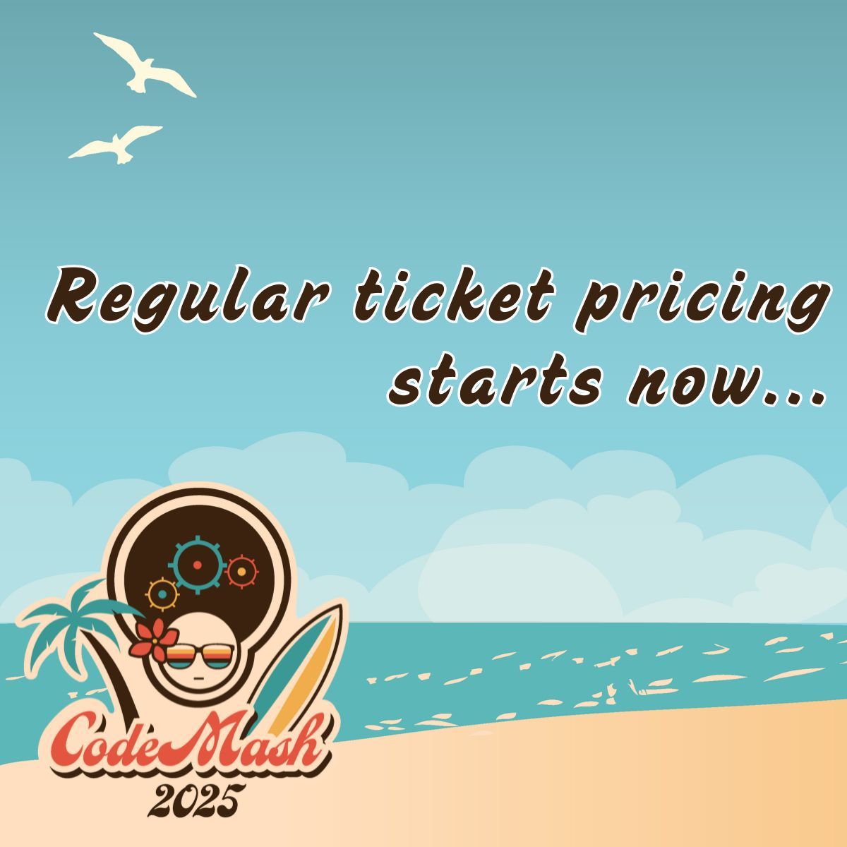 codemash's tweet image. Regular ticket sales have begun. Don't be a slug 🐌 and get your ticket before late pricing!
Ticket link - buff.ly/47XqZ6Y
#codemash2025 #techconferences #codemash