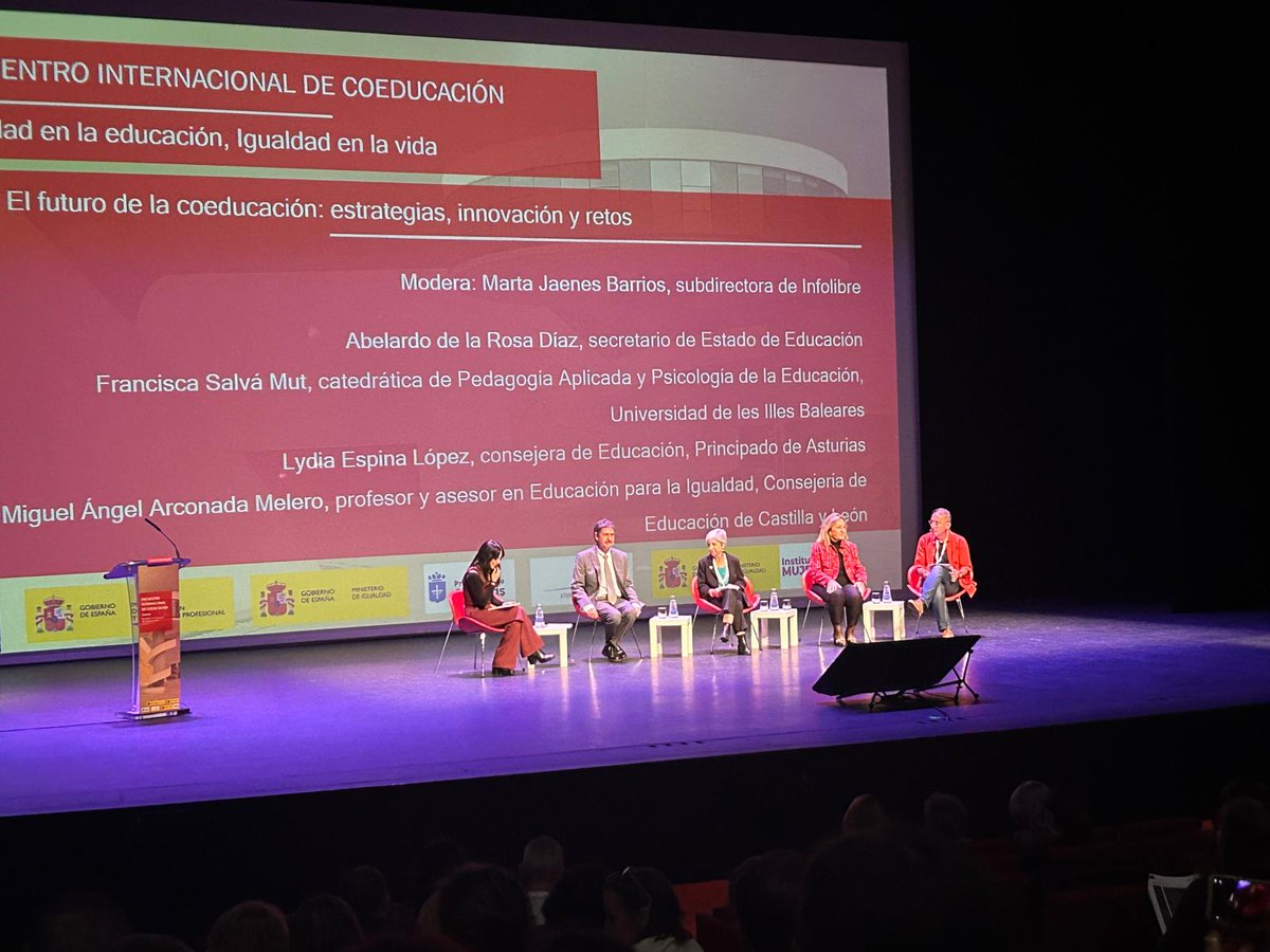 LaboratoriFP's tweet photo. El 18 de octubre, Francesca Salvà Mut participó como ponente en el Plenario "El futuro de la coeducación: estrategias, innovación y retos". Un evento clave para seguir avanzando en la igualdad y la innovación educativa! #Coeducación #ministeriodeigualdad 
https://t.co/UKmQEL90Rw https://t.co/NYT8NQULQY