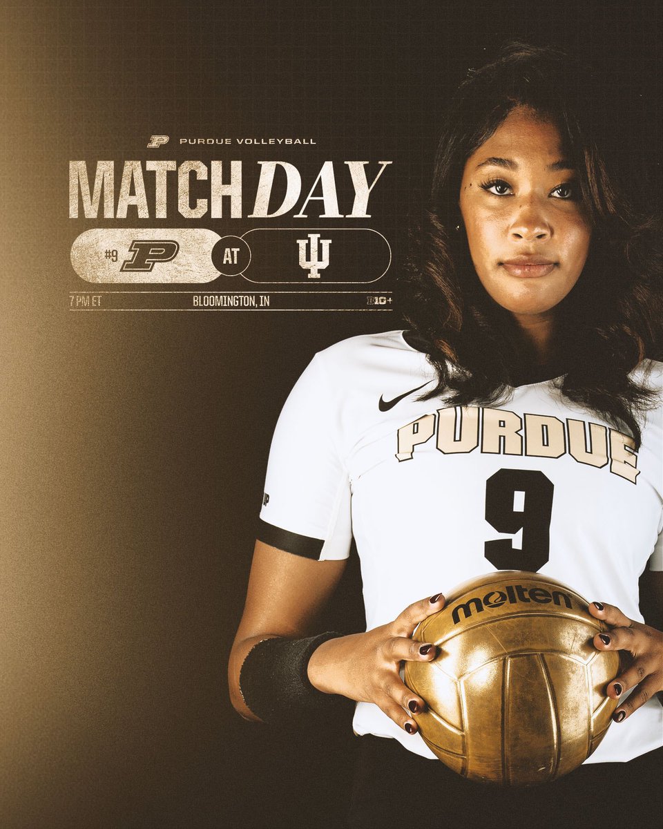Locked in. 

at Indiana
⏰ 7 p.m. ET  
🖥️ B1G+
📊 purduestats.com
📻 WSHY 104.3 FM // boile.rs/VBListen