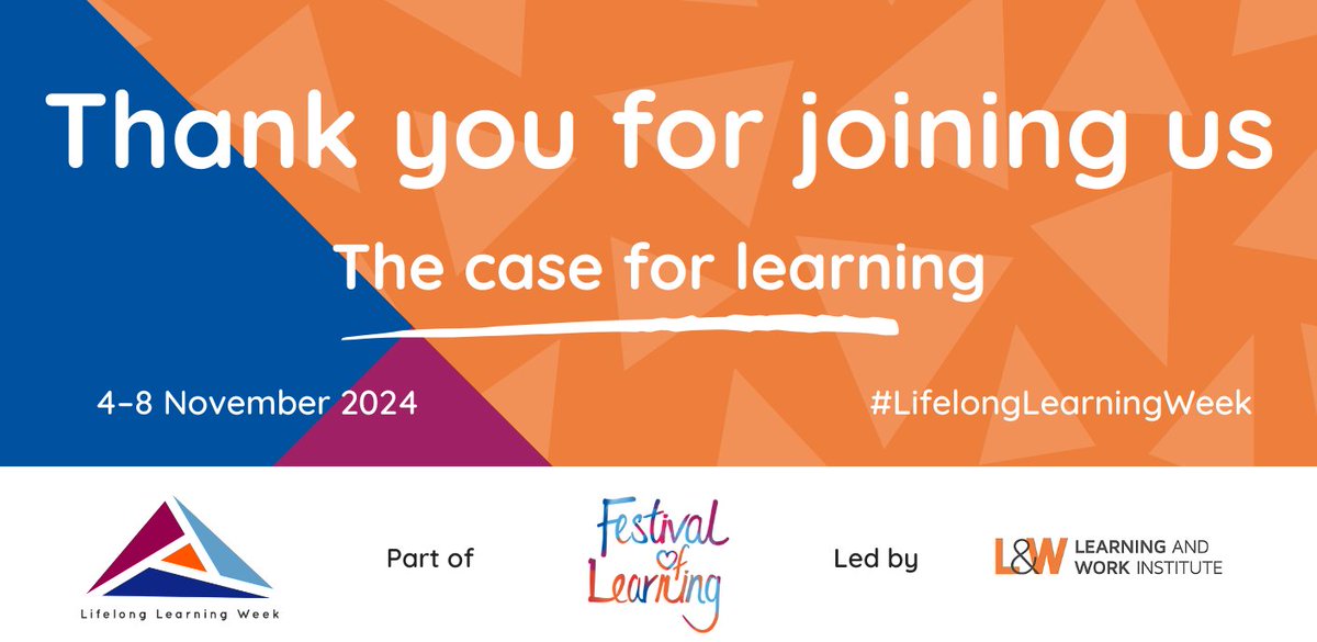 That’s a wrap! Thank you for joining Lifelong Learning Week 2024. 💡

We hope you found the week’s activities inspiring. Don’t forget to continue the conversation over on the #LifelongLearningWeek hashtag.