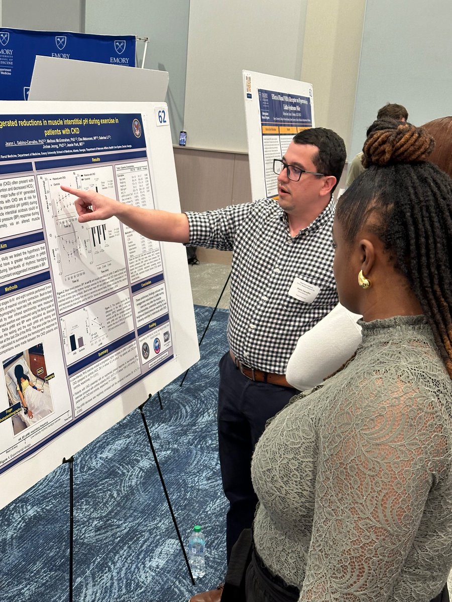 EmoryNephrology's tweet photo. Outstanding work by the Park Lab @parklabatemory  @EmoryDeptofMed #Research Day! 
Congratulations @JinheeJeong_ Sabrina Li @emorycollege student
@JeannSabino @matias_zanuzzi 
@JeanieParkMDMS 
#24DOMResearchDay https://t.co/OfaJT97f3q