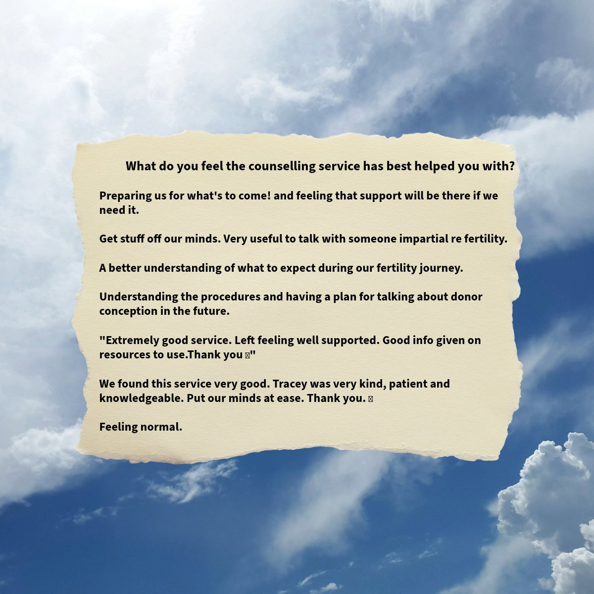 #fertilityawarenessweek #patientfeedback
Please remember you are not alone on this #journey. Here at Yorkshire Fertility we offer #counselling from an independent counsellor, Tracey Burns.
Please #contactus on 01422 261344 or email: info.infertility@cht.nhs.uk