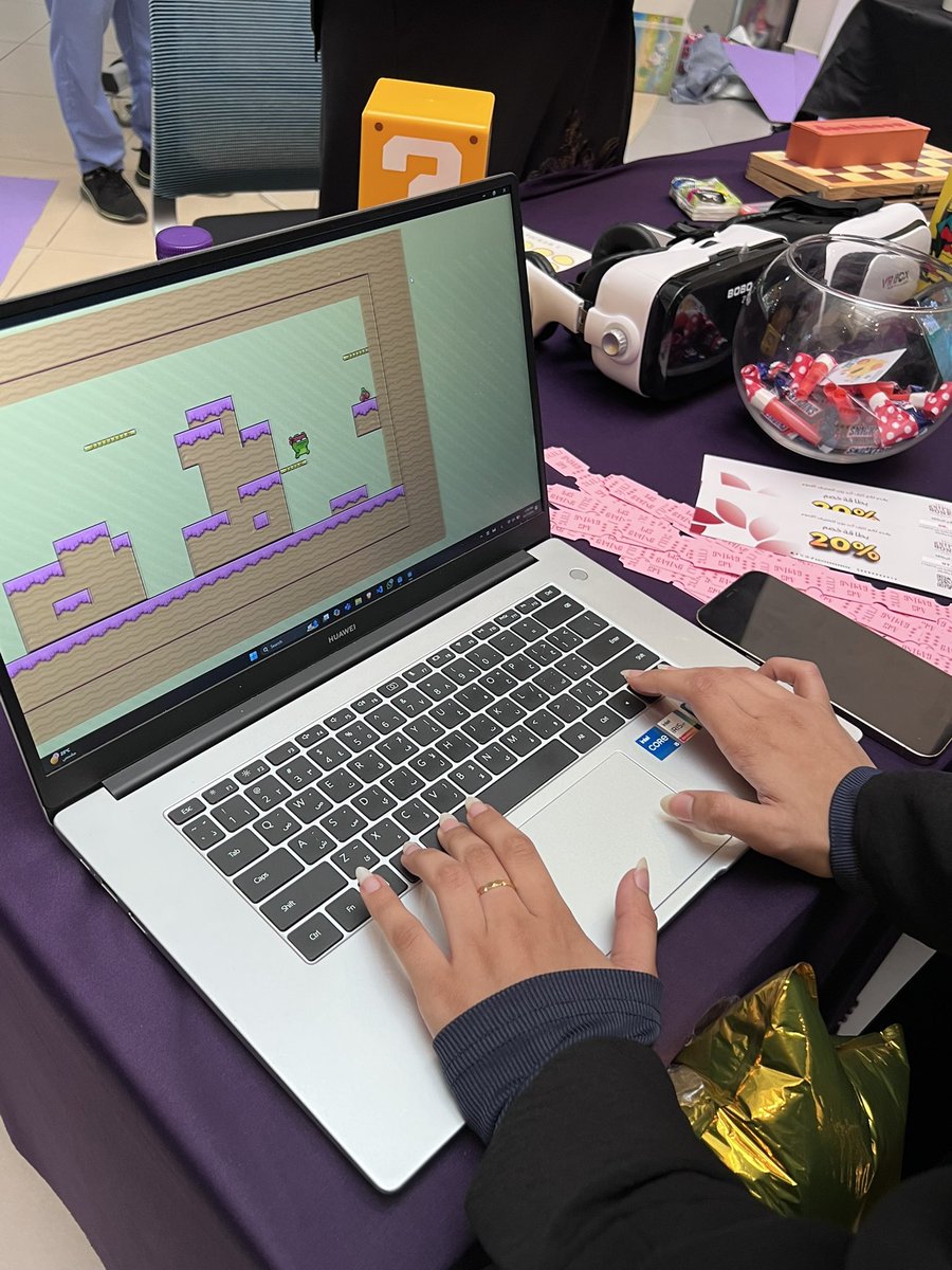 CsNoof's tweet photo. I hope everyone enjoyed AWS Games booth🩷

I am super excited to share that I have created my first game ever! It’s an honor for it to be a part of the #الشرقية_تبدع event!

A big thank you to my team and everyone involved in AWS Games booth!

Happy weekend! https://t.co/PTLKHxQKHP