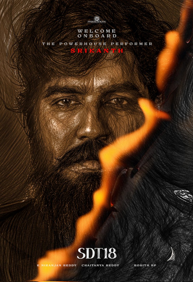 Thrilled to join the #SDT18 family! Ready to bring my energy and passion to this incredible journey. 🔥🎬

#ExcitedToBeOnBoard

Mega Supreme Hero <a href="/IamSaiDharamTej/">Sai Dharam Tej</a>
<a href="/AishuL_/">Aishu__</a> <a href="/rohithkp_dir/">Rohith KP</a> <a href="/IamJagguBhai/">Jaggu Bhai</a> <a href="/saikumaractor/">SaiKumar</a> <a href="/Niran_Reddy/">Niranjan Reddy</a> <a href="/Chaitanyaniran/">Chaitanya Reddy</a> <a href="/vetrivisuals/">Vetrivel</a> <a href="/AJANEESHB/">B AJANEESH LOKNATH</a> <a href="/NawinVK/">Nawin Vijaya Krishna</a>
