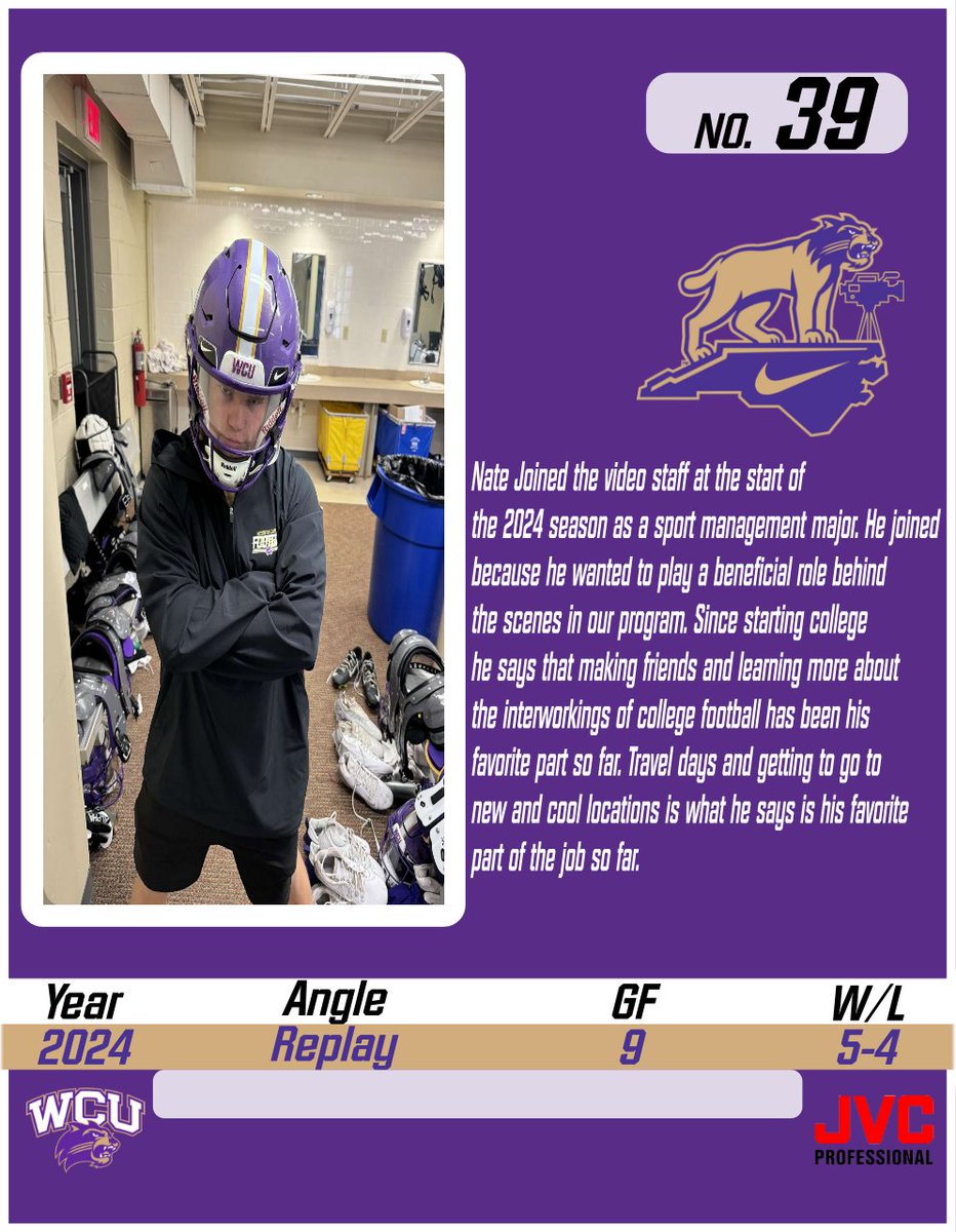 WCUFB_Video's tweet photo. Another week, another Film Friday! This week we pulled our first Rookie Card as we spotlight freshman @NateKicks1
#FTB
#USOD https://t.co/PWTCwP7vOS