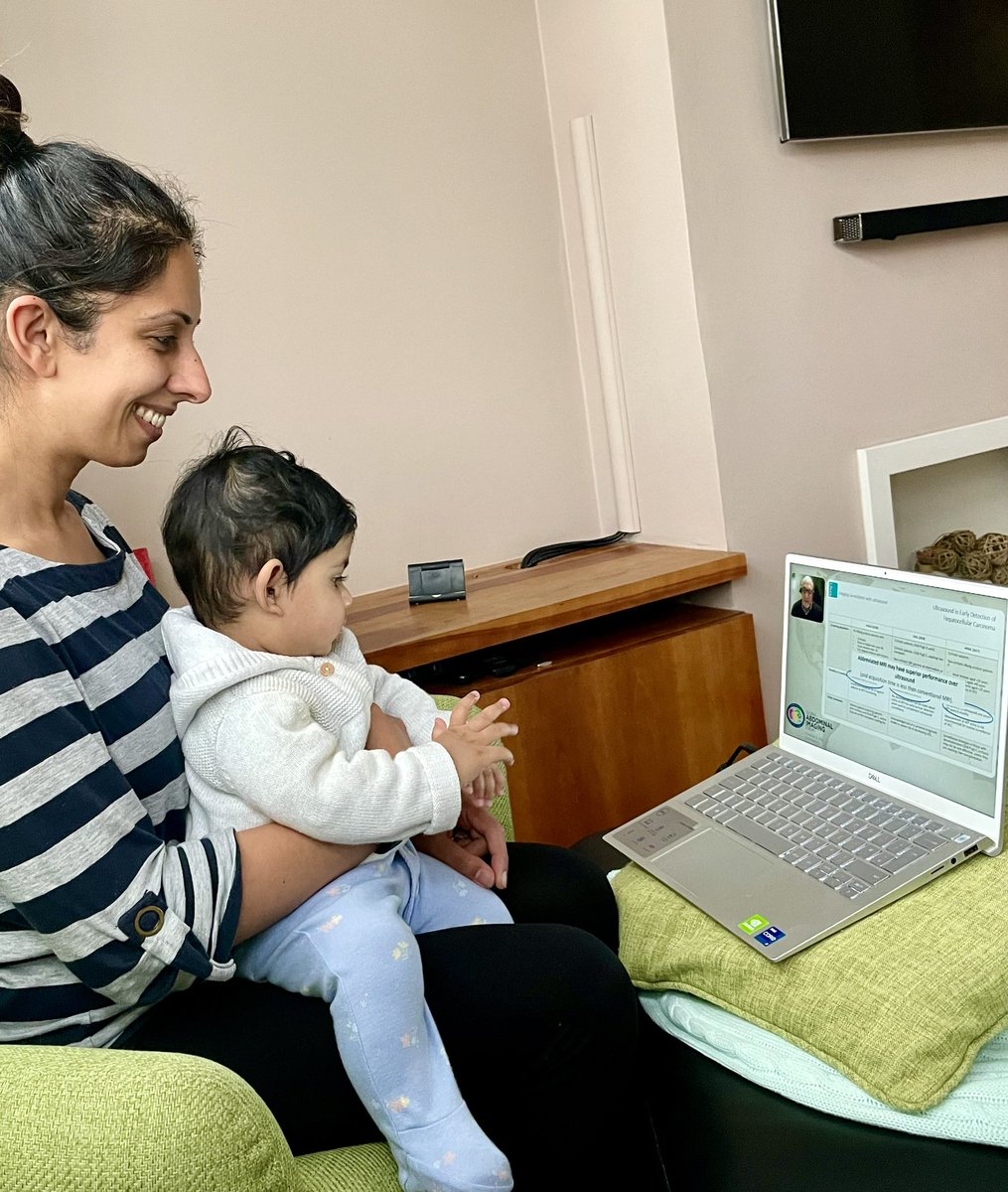 Tuning into the Global Abdominal Imaging forum with ESGAR’s newest (and arguably cutest 😉) budding radiologist 

#esgarcontinentalchampionship #esgarglobalchampionship

<a href="/EsgarSociety/">ESGAR</a>