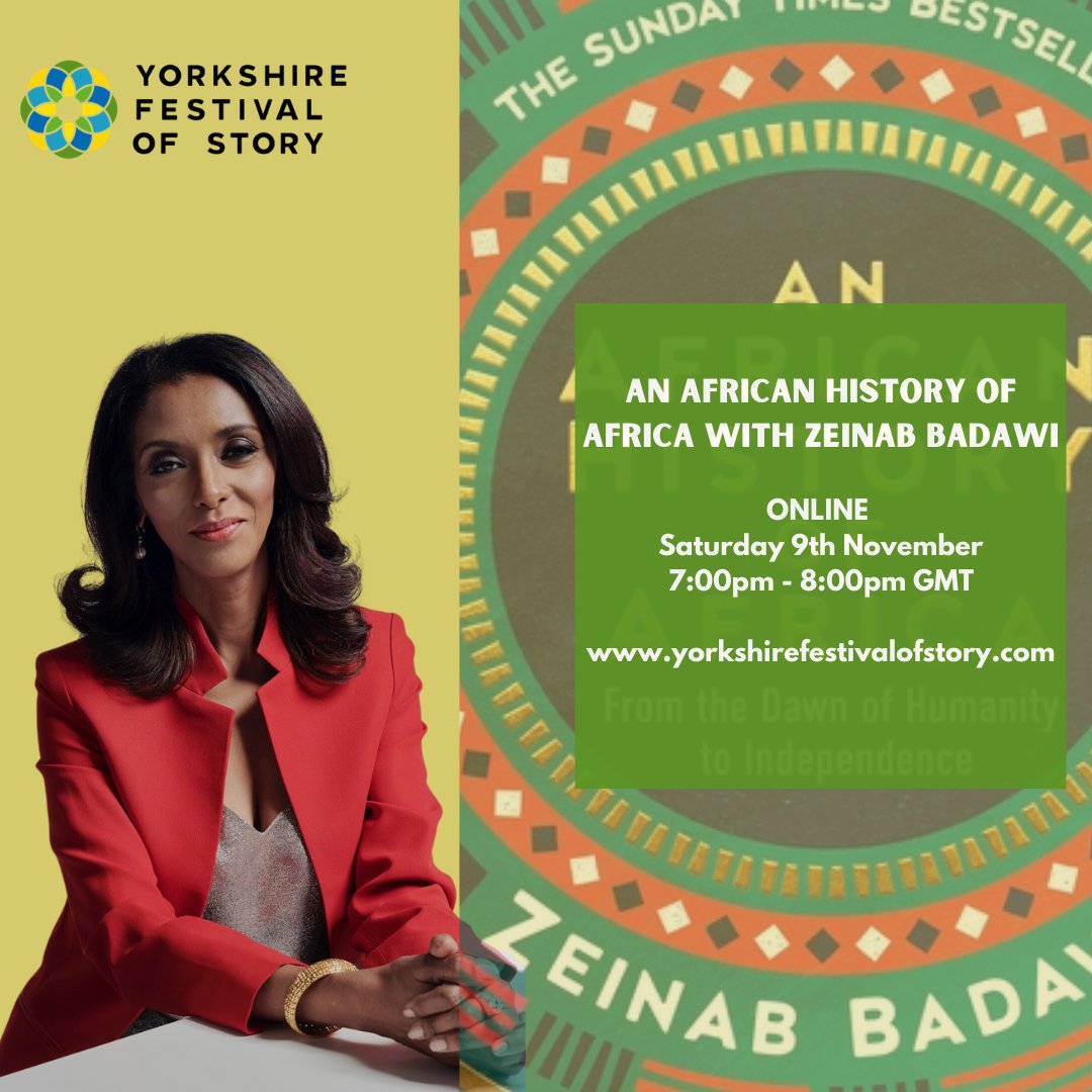 Today! 🤩Join Zeinab Badawi and Professor Anandi Ramamurthy as they delve into 'An African History of Africa'—a powerful reclaiming of Africa’s story as humanity’s birthplace, told through African voices. #YFOS24 👇
yorkshirefestivalofstory.com/event/an-afric…