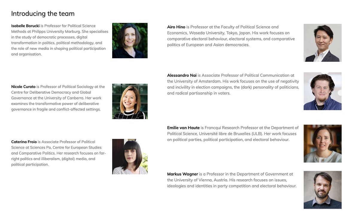 CEE, Sciences Po/CNRS (@sciencespo_cee) on Twitter photo Delighted to share that <a href="/CaterinaFroio/">Caterina Froio (@caterinafr.bsky.social)</a> is part of the 2025-2030 Editor-in-Chief team of the <a href="/EJPRjournal/">EJPR journal</a>, one of the world-leading academic journals in political science.👏
She will serve after <a href="/e_grossman_fr/">Emiliano Grossman @egrossman.bsky.social</a>, member of the current team.
Learn more: ecpr.eu/news/news/deta… Delighted to share that <a href="/CaterinaFroio/">Caterina Froio (@caterinafr.bsky.social)</a> is part of the 2025-2030 Editor-in-Chief team of the <a href="/EJPRjournal/">EJPR journal</a>, one of the world-leading academic journals in political science.👏
She will serve after <a href="/e_grossman_fr/">Emiliano Grossman @egrossman.bsky.social</a>, member of the current team.
Learn more: ecpr.eu/news/news/deta…