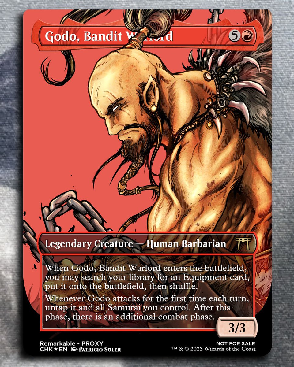 patricio_soler's tweet image. 🎁#November2Remember 
❤️#OpenLair Card 09: Godo custom profile for @PWPRyan. Matching brutal &amp;amp; stylish playmat available at @jankmats. 
#GodOfWar mixed with #GoT? Sure!