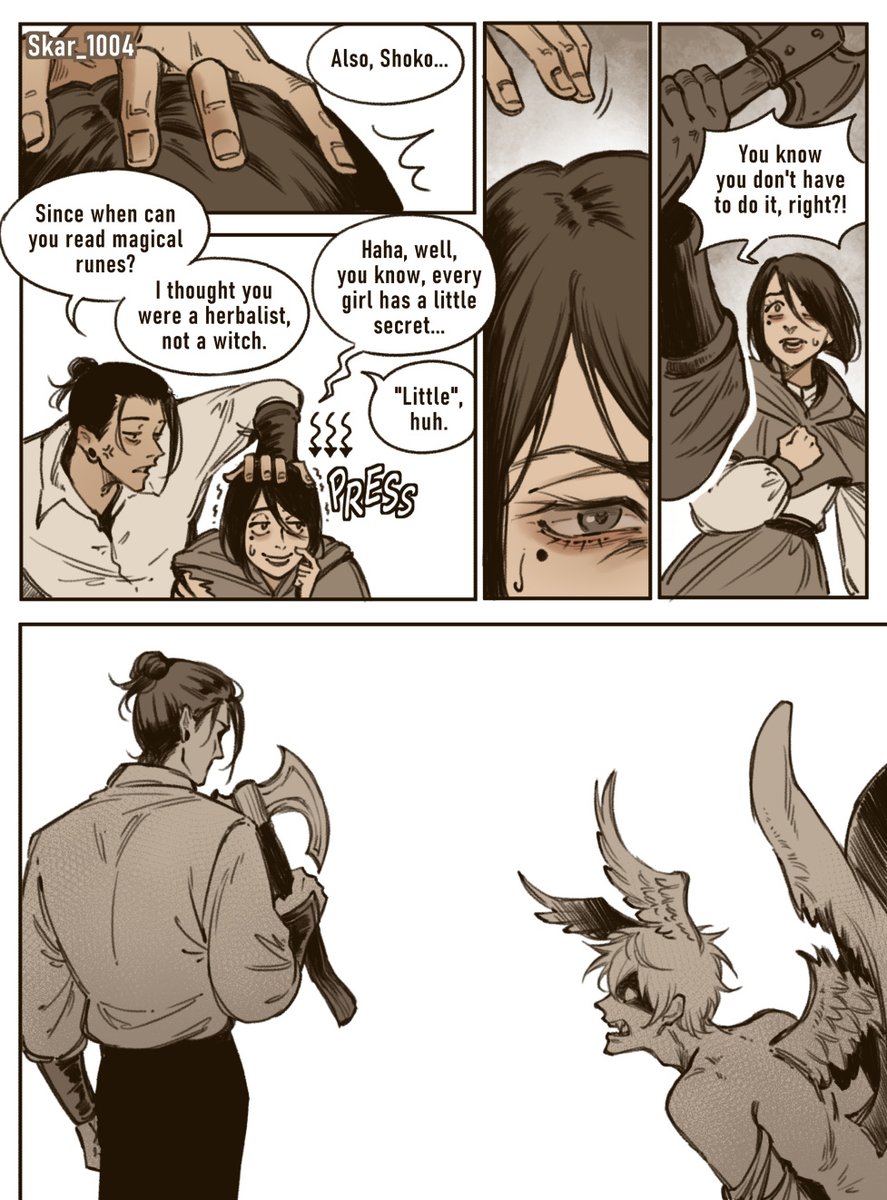 Chapter 6 for my AU "Wings of Obedience is here!💛 #satosugu #jjk

This time there are much more pages than usual oh gosh...
Please enjoy reading!
And please let me know if you want me to continue this stsg comic, since I'm going to make a lore bigger from today 😫💛

[part 1/8]